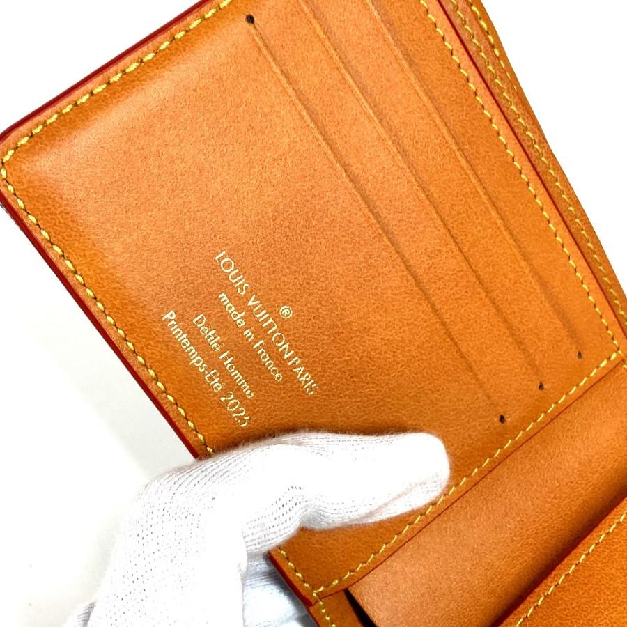 未使用 LOUIS VUITTON ルイヴィトン N00186 ポルトフォイユミュルティプ 札入れ LV バーズ・ダミエ デニム 2つ折り財布 ブルー 【中古】 | LOUIS VUITTON | 07