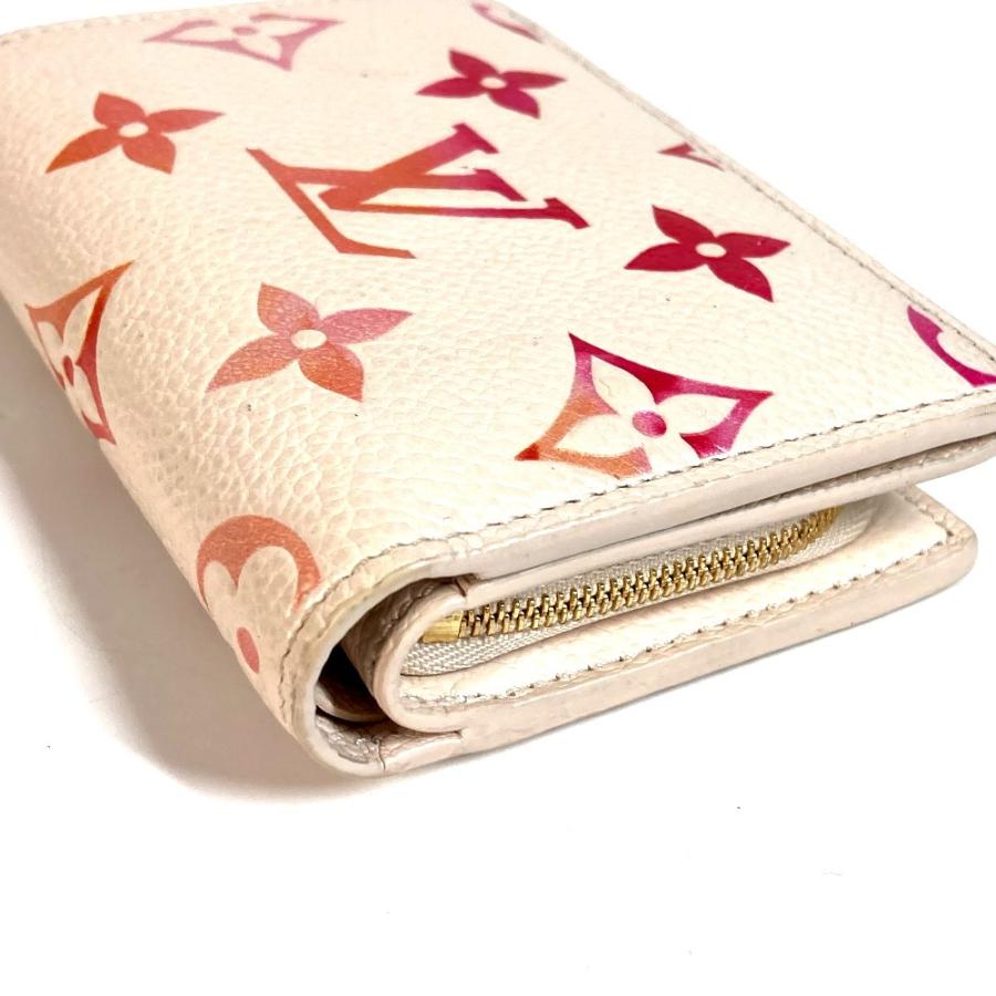 LOUIS VUITTON ルイヴィトン M83481 ポルトフォイユクレア モノグラムアンプラント 2つ折り財布  ピンク ユニセックス【中古】 | LOUIS VUITTON | 04