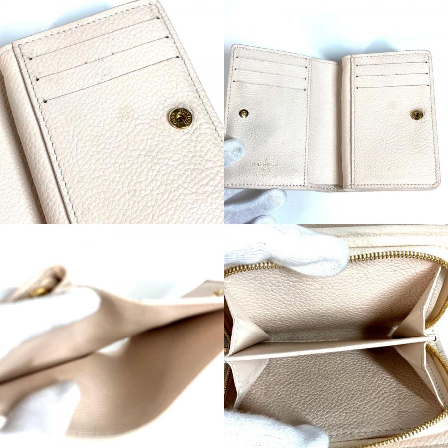 LOUIS VUITTON ルイヴィトン M83481 ポルトフォイユクレア モノグラムアンプラント 2つ折り財布  ピンク ユニセックス【中古】 | LOUIS VUITTON | 08