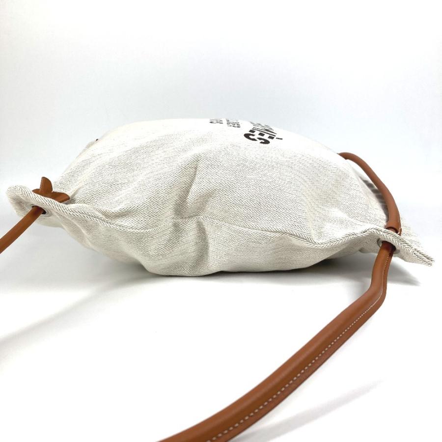 美品 HERMES エルメス サック アリーヌ MM サックアリーヌMM カバン ロゴ リュックサック ベージュ ユニセックス【中古】 | HERMES | 02