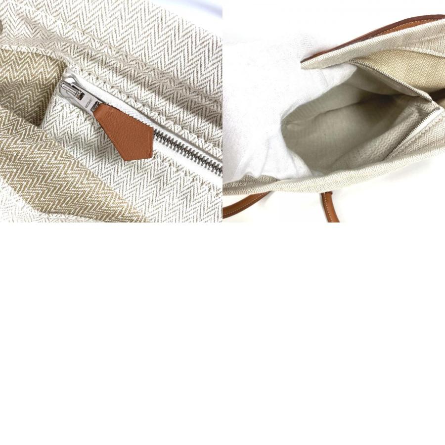 美品 HERMES エルメス サック アリーヌ MM サックアリーヌMM カバン ロゴ リュックサック ベージュ ユニセックス【中古】 | HERMES | 09