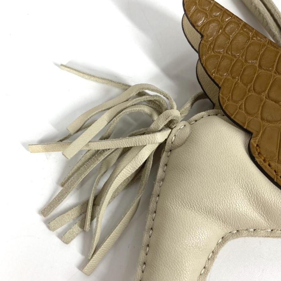 HERMES エルメス ロデオ ペガサス タッチ MM  バッグチャーム 馬 チャーム クレ/クラフト  ホワイト系 ユニセックス【中古】 | HERMES | 05