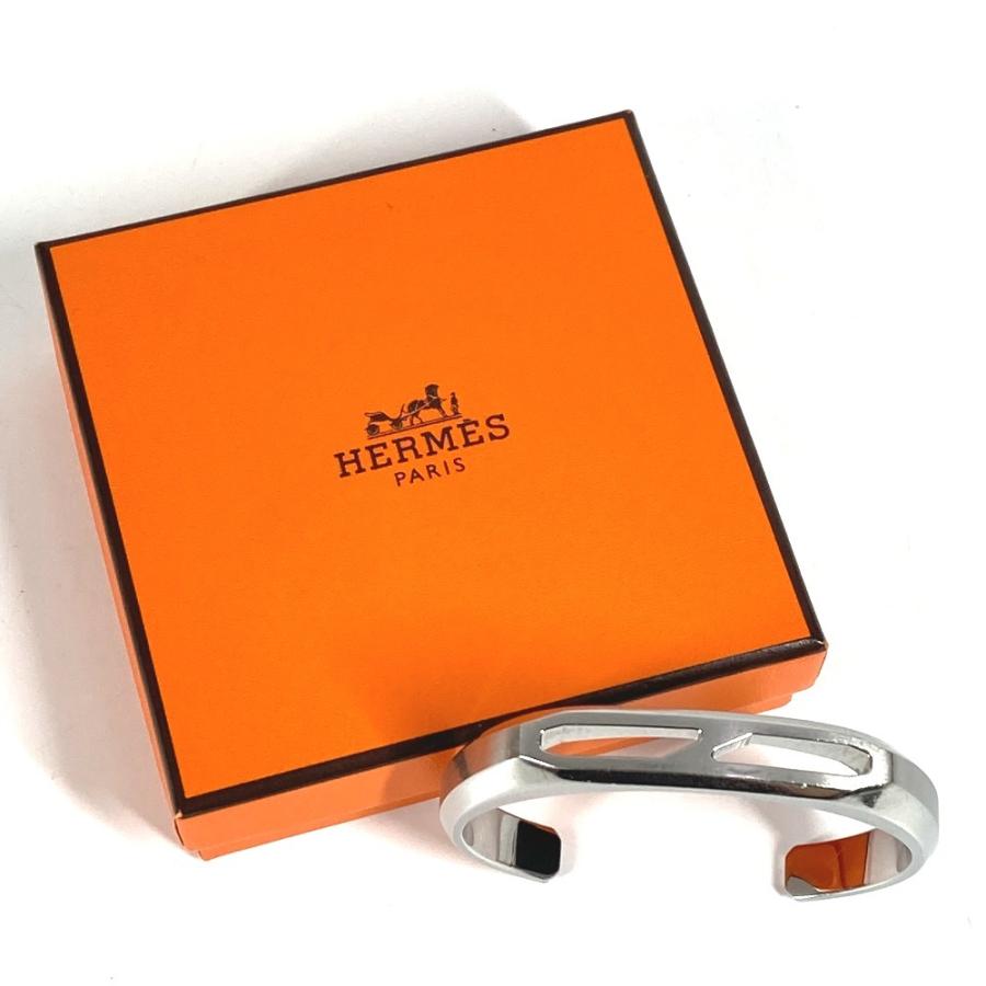 HERMES エルメス Delta デルタ カフ バングル アクセサリー バングル シルバー レディース【中古】 | HERMES | 09