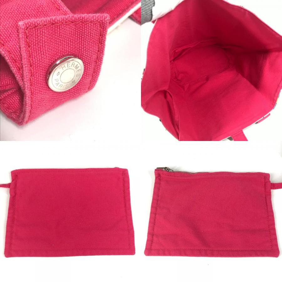 HERMES エルメス パニエドプラージュ カバン トートバッグ ポーチ付き アニマル ハンドバッグ ピンク ユニセックス【中古】 | HERMES | 07