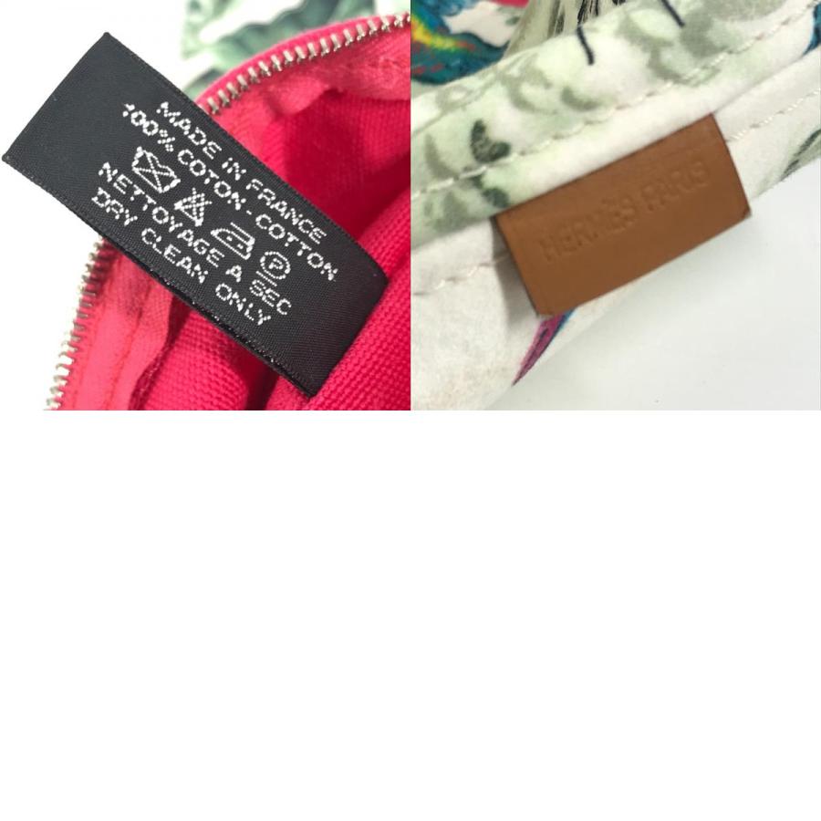 HERMES エルメス パニエドプラージュ カバン トートバッグ ポーチ付き アニマル ハンドバッグ ピンク ユニセックス【中古】 | HERMES | 09