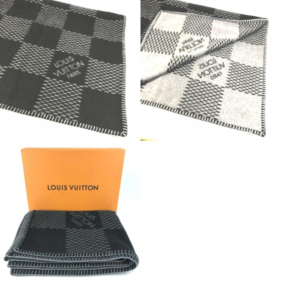新品同様 LOUIS VUITTON ルイヴィトン M76561 クヴェルテュールダミエクラシック  ダミエグラフィットジャイアント ブランケット【中古】 | LOUIS VUITTON | 09