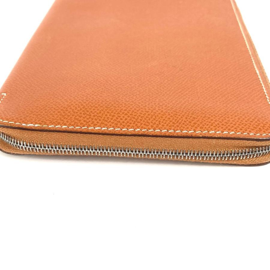 HERMES エルメス アザップコンバイン ロングウォレット ラウンドファスナー トラベルケース 長財布 ゴールド ユニセックス【中古】 | HERMES | 04