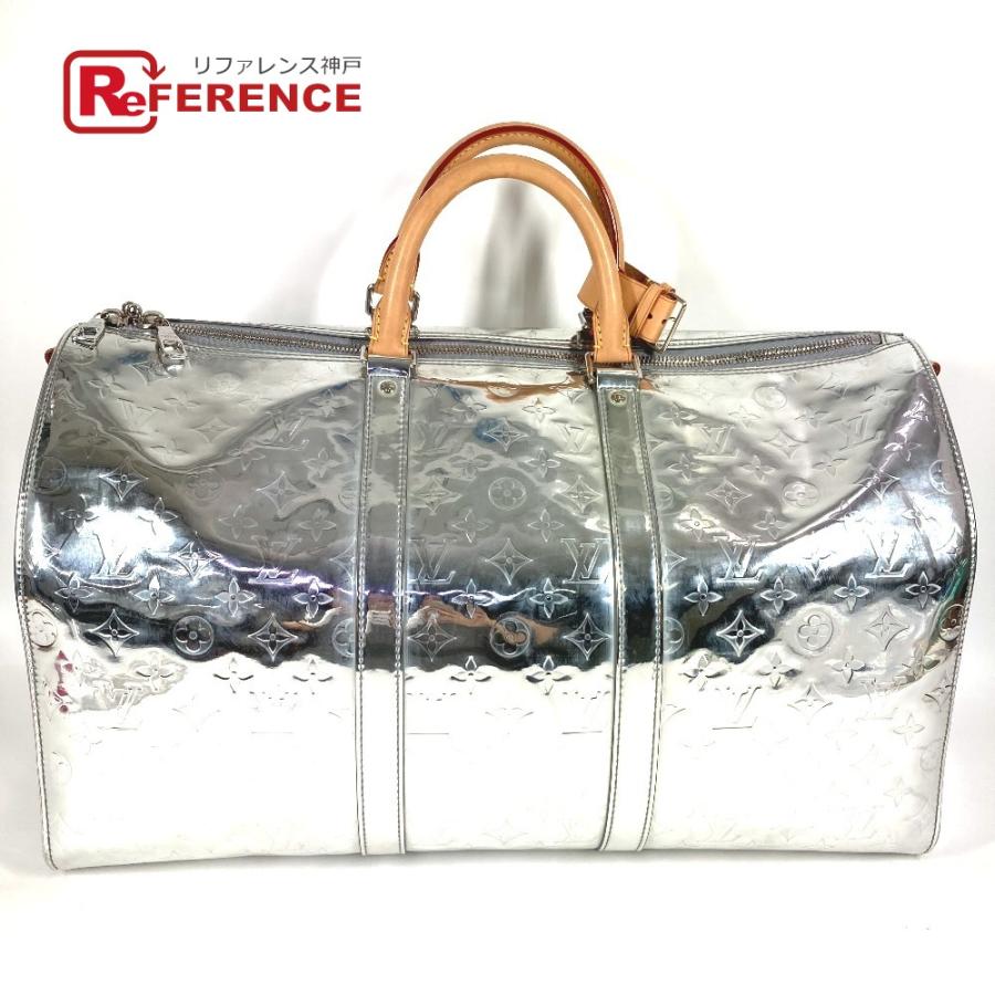 LOUIS VUITTON ルイヴィトン M45886 キーポルバンドリエール50 旅行バッグ  トラベル モノグラムミラー ボストンバッグ シルバー 【中古】 | LOUIS VUITTON