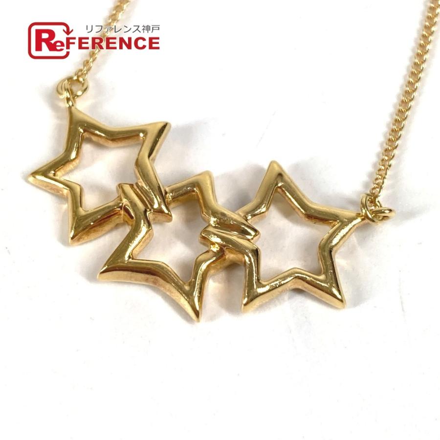 TIFFANY&Co. ティファニー トリプルスター 星 チェーンネックレス アクセサリー 金 K18  ネックレス ゴールド レディース【中古】 | TIFFANY&Co.