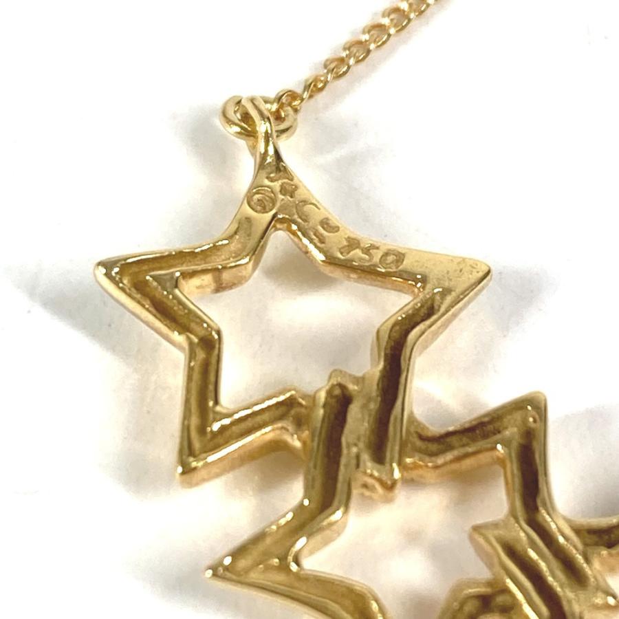 TIFFANY&Co. ティファニー トリプルスター 星 チェーンネックレス アクセサリー 金 K18  ネックレス ゴールド レディース【中古】 | TIFFANY&Co. | 01