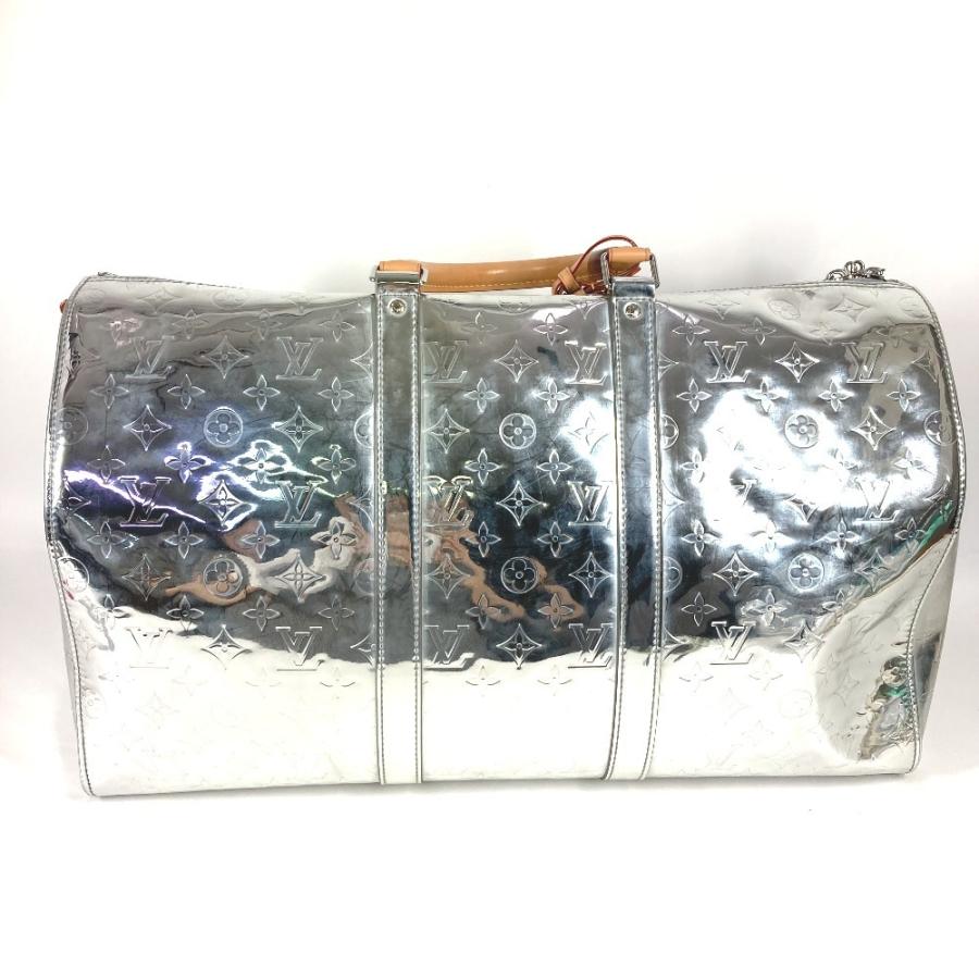 LOUIS VUITTON ルイヴィトン M45886 キーポルバンドリエール50 旅行バッグ  トラベル モノグラムミラー ボストンバッグ シルバー 【中古】 | LOUIS VUITTON | 01
