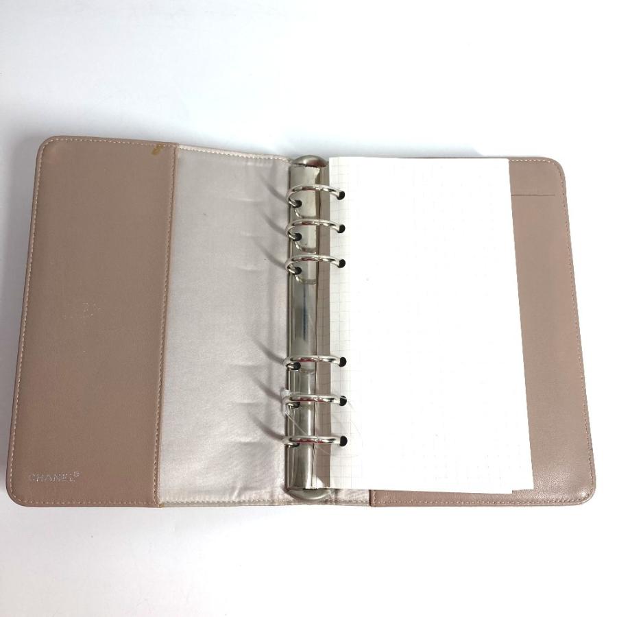 CHANEL シャネル ロゴ システム手帳 ステーショナリー ニュートラベルライン 手帳カバー ベージュ ユニセックス【中古】 | CHANEL | 06