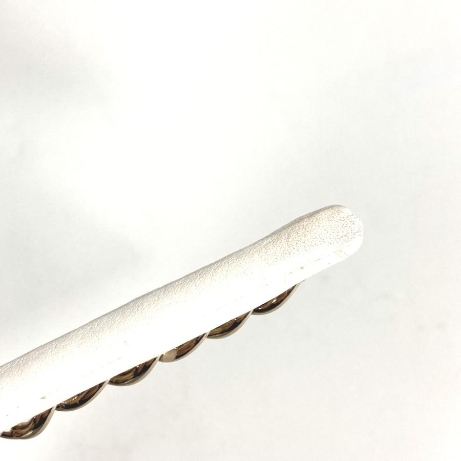 CHANEL シャネル チェーン CC ココマーク ヘアアクセサリー ヘッドバンド ヘアバンド 22S カチューシャ ホワイト レディース【中古】 | CHANEL | 07