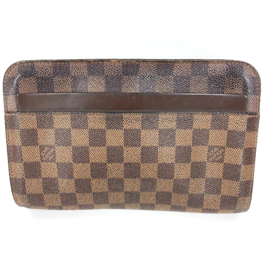 LOUIS VUITTON ルイヴィトン N51993 サンルイ クラッチバッグ カバン ポーチ ストラップ付 ダミエ セカンドバッグ エベヌ 【中古】 | LOUIS VUITTON | 01