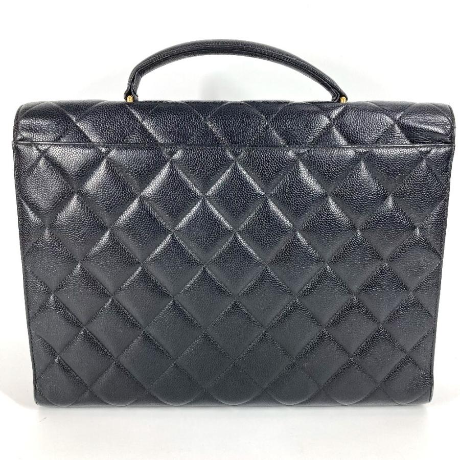 CHANEL シャネル A02794 マトラッセ キルティング ブリーフケース ハンドバッグ  ヴィンテージ ビジネスバッグ ブラック【中古】 | CHANEL | 01