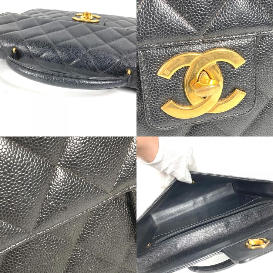 CHANEL シャネル A02794 マトラッセ キルティング ブリーフケース ハンドバッグ  ヴィンテージ ビジネスバッグ ブラック【中古】 | CHANEL | 07