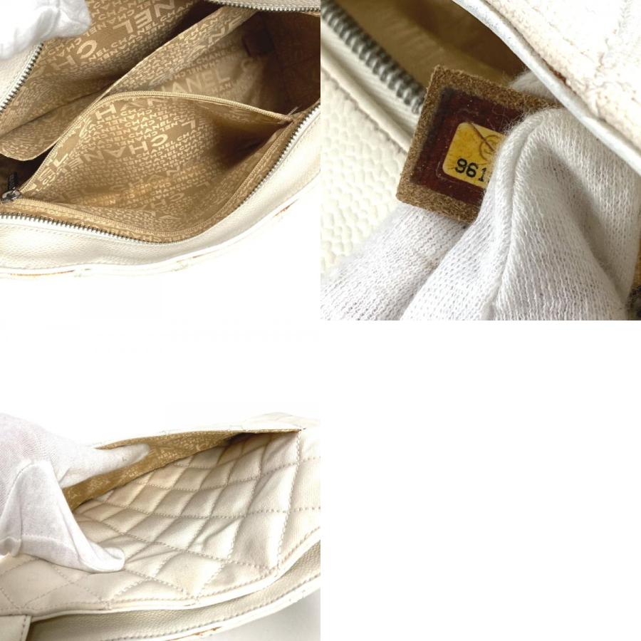 CHANEL シャネル 復刻トート フリンジ タッセル トートバッグ CC  ロゴ キルティング マトラッセ ショルダーバッグ ホワイト【中古】 | CHANEL | 09