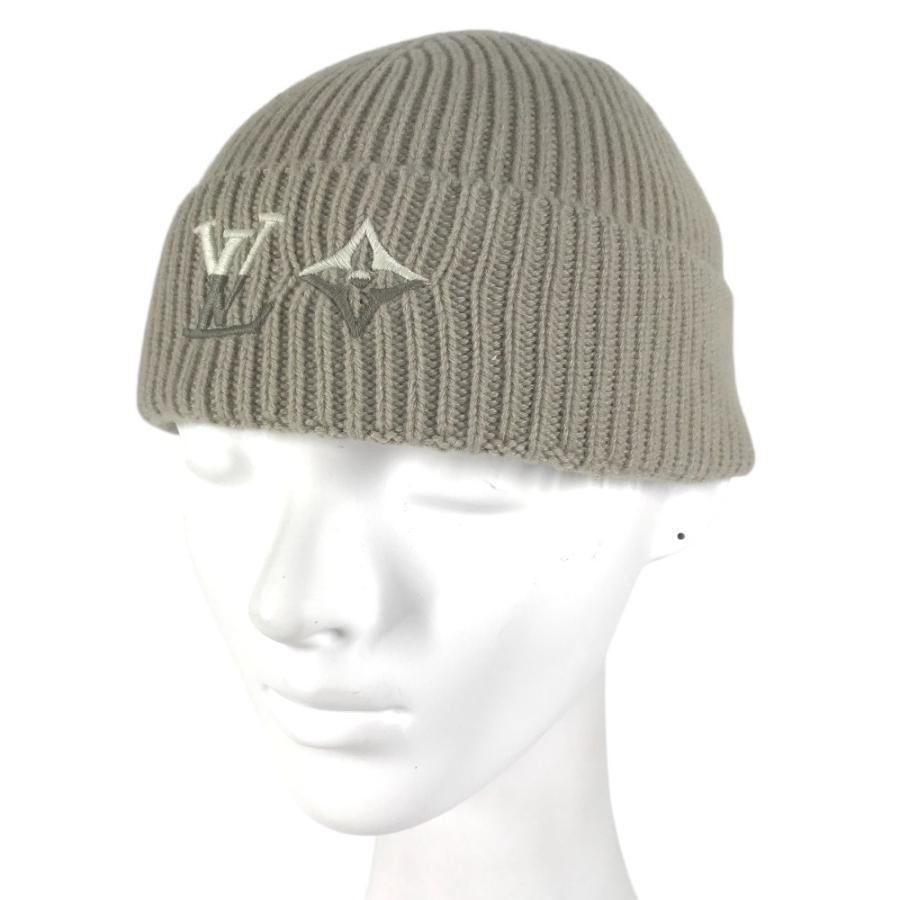 美品 LOUIS VUITTON ルイヴィトン M77196 ビーニー・LV デュアル ビーニー 帽子 ニット帽 ニットキャップ  ニット帽  グレー 【中古】 | LOUIS VUITTON | 09