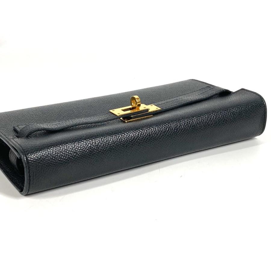HERMES エルメス ケリーウォレット ロング トゥーゴー ショルダーバッグ ポシェット ショルダーウォレット 長財布 ブラック【中古】 | HERMES | 03