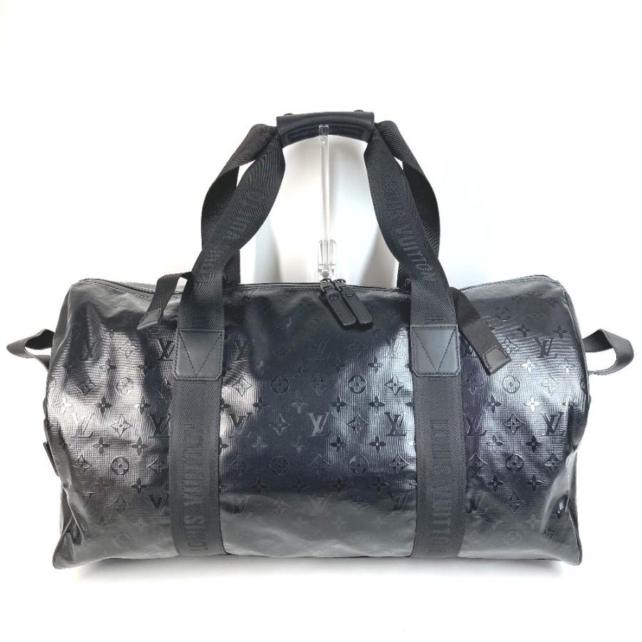 新品同様 LOUIS VUITTON ルイヴィトン M23786 キーポル55  2WAYバッグ  LV SKI モノグラムストーム ボストンバッグ ブラック 【中古】 | LOUIS VUITTON | 01