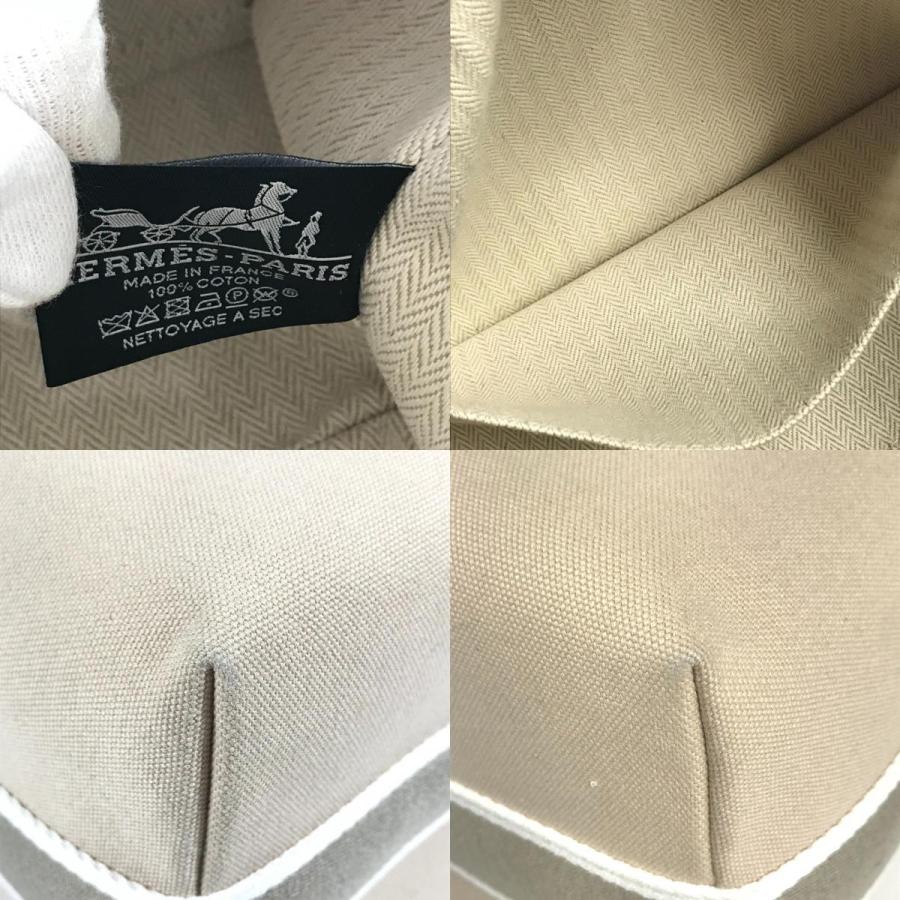 美品 HERMES エルメス ブリッドアブラックGM  カバン ポーチ バニティバッグ Hロゴ ハンドバッグ ベージュ ユニセックス【中古】 | HERMES | 08