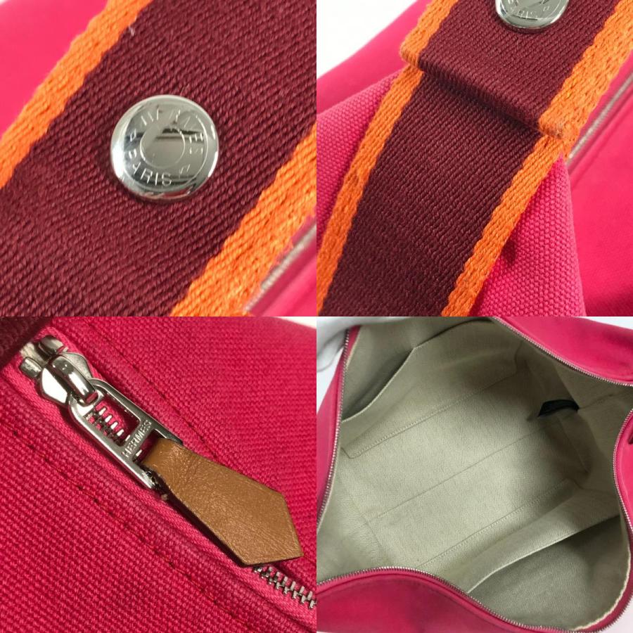 HERMES エルメス ブリッドアブラックGM ブリッドアブラック GM カバン ポーチ バニティバッグ ハンドバッグ ハイビスカス ピンク【中古】 | HERMES | 08