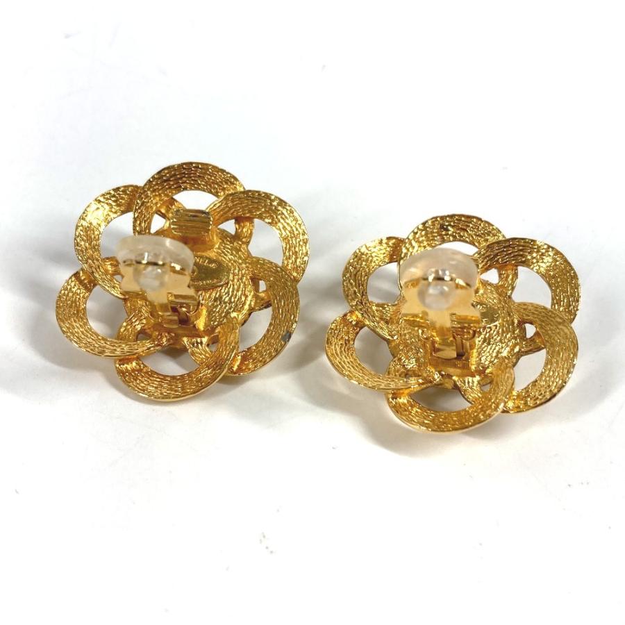 CHANEL シャネル フェイクパール フラワー 花 アクセサリー ヴィンテージ イヤリング ゴールド レディース【中古】 | CHANEL | 05