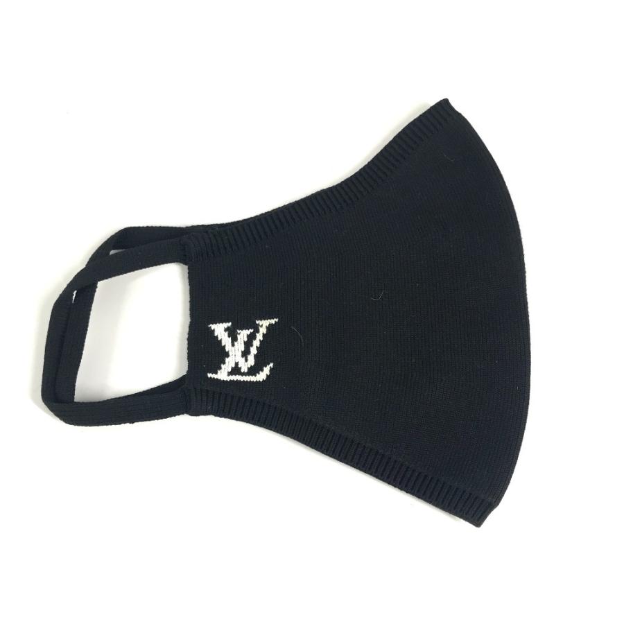 美品 LOUIS VUITTON ルイヴィトン M76748 マスク マイユ マスク＆巾着ポーチセット モノグラム マスク ブラック ユニセックス【中古】 | LOUIS VUITTON | 02