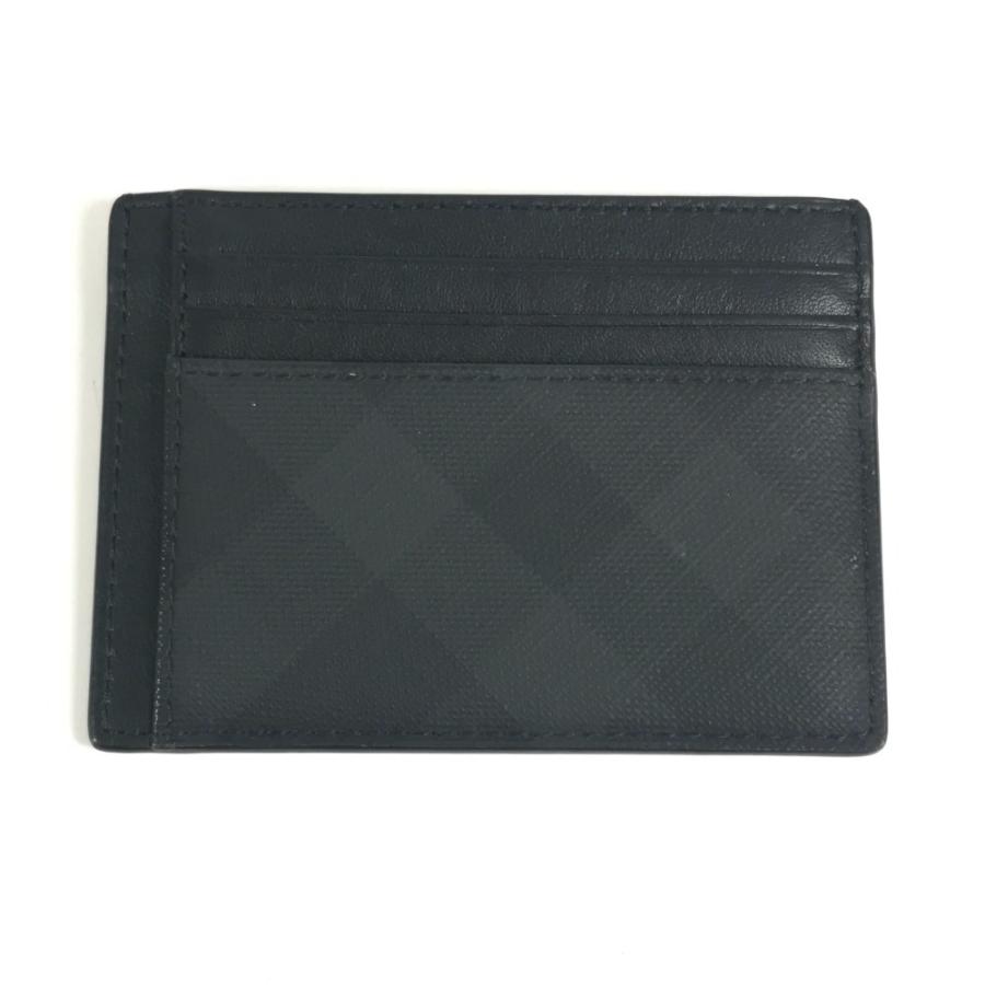 BURBERRY バーバリー チェック 名刺入れ パスケース カードケース ブラック ユニセックス【中古】 | BURBERRY | 01