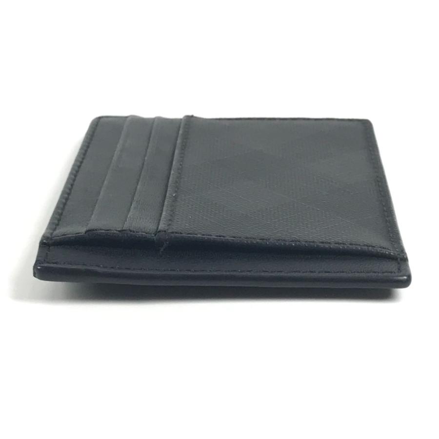 BURBERRY バーバリー チェック 名刺入れ パスケース カードケース ブラック ユニセックス【中古】 | BURBERRY | 03