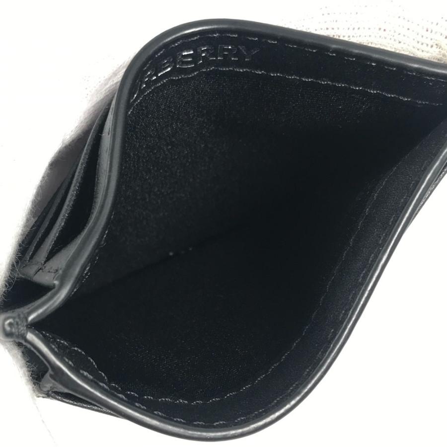 BURBERRY バーバリー チェック 名刺入れ パスケース カードケース ブラック ユニセックス【中古】 | BURBERRY | 08