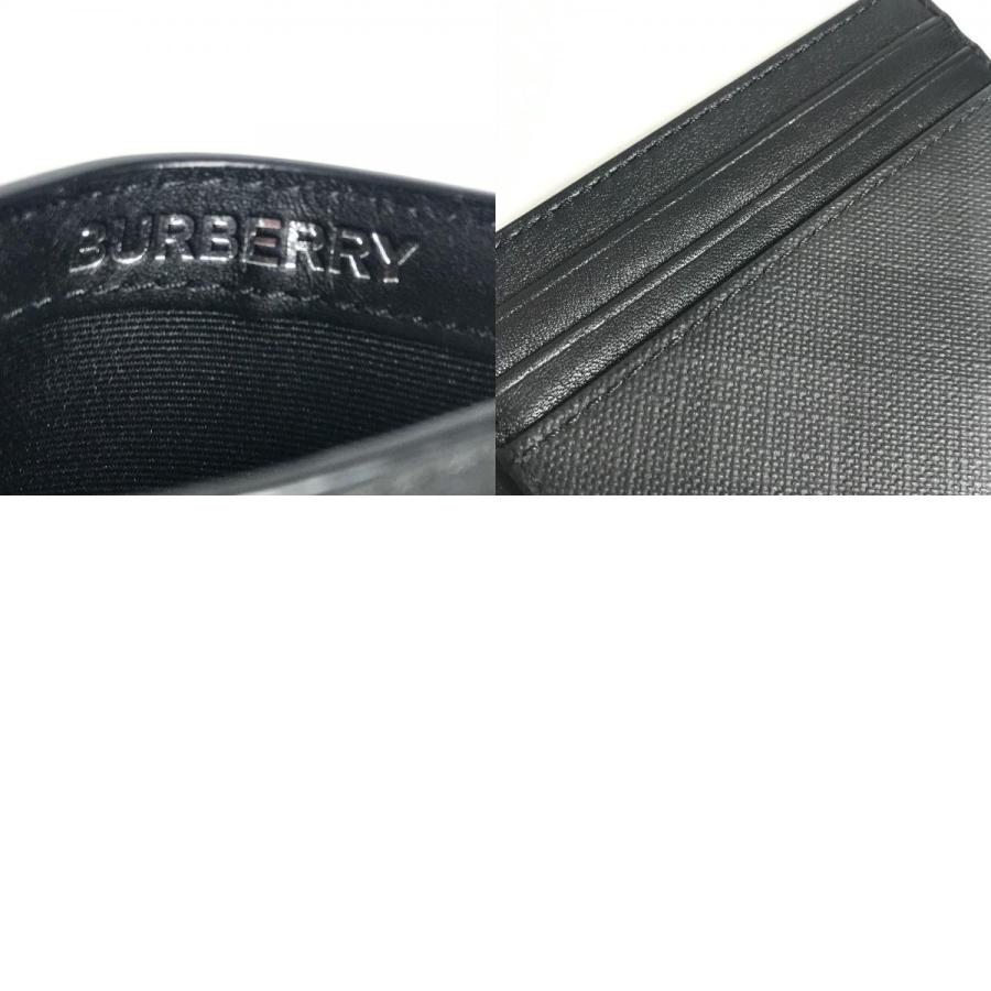 BURBERRY バーバリー チェック 名刺入れ パスケース カードケース ブラック ユニセックス【中古】 | BURBERRY | 09