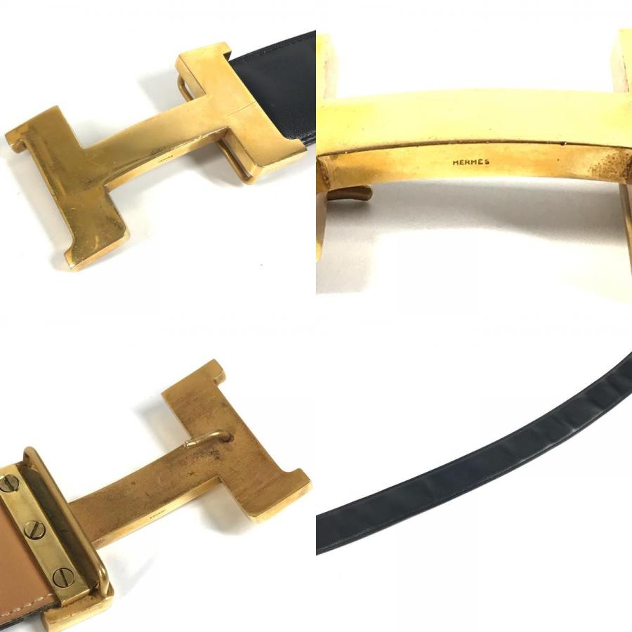 HERMES エルメス H金具 ビッグロゴ コンスタンス Hベルト アクセサリー  ベルト ブラック メンズ【中古】 | HERMES | 08