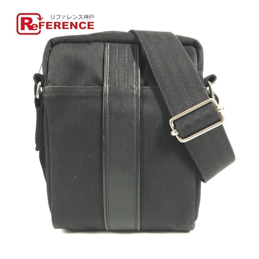 HERMES エルメス ロゴ アカプルコ カバン 斜め掛け ポシェット ショルダーバッグ ブラック メンズ【中古】 | HERMES