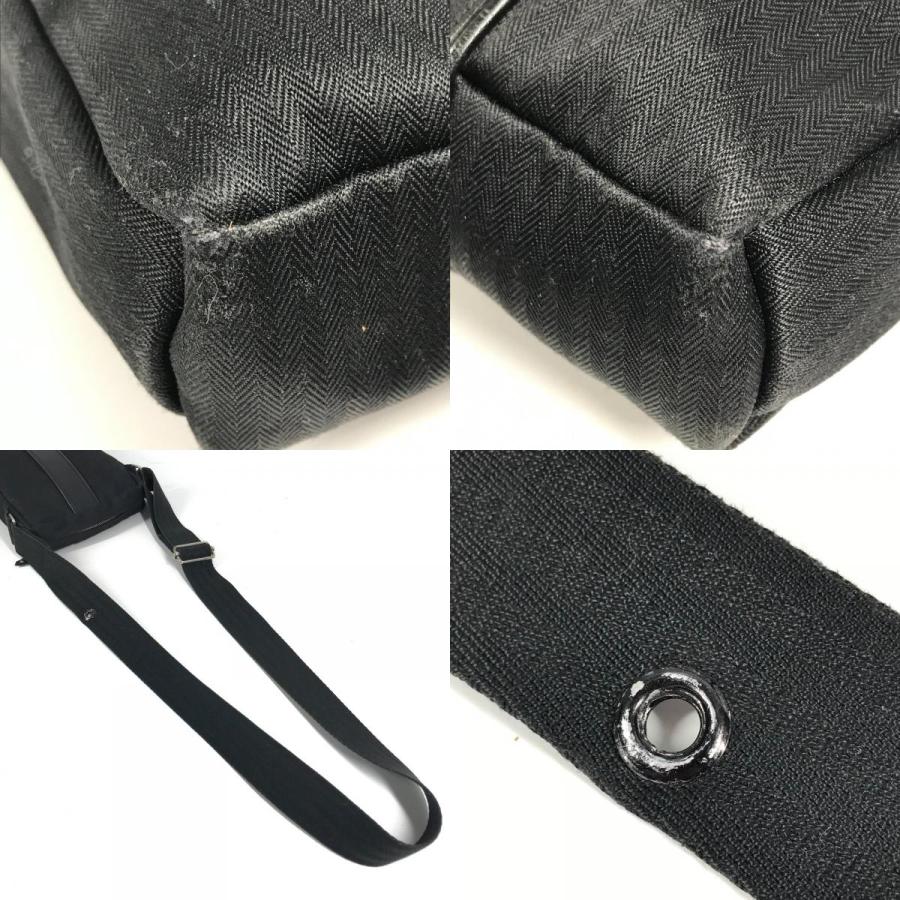 HERMES エルメス ロゴ アカプルコ カバン 斜め掛け ポシェット ショルダーバッグ ブラック メンズ【中古】 | HERMES | 08