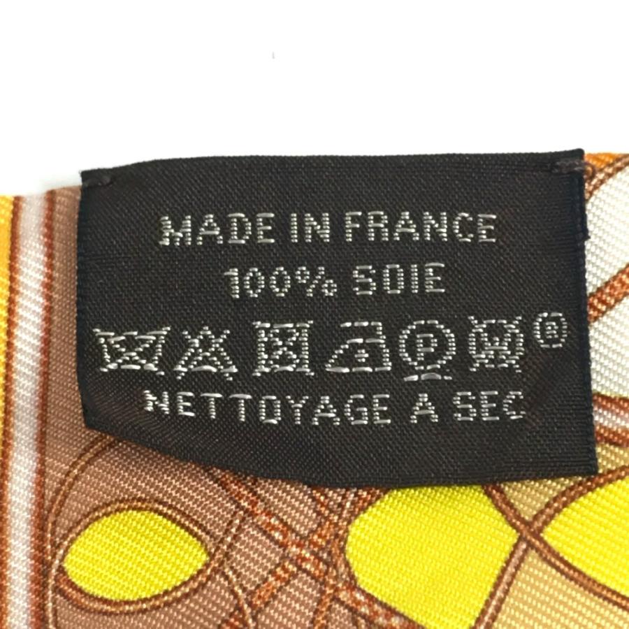 美品 HERMES エルメス ツイリー ツィリー ツイリー 馬柄 スカーフ オレンジ レディース【中古】 | HERMES | 03