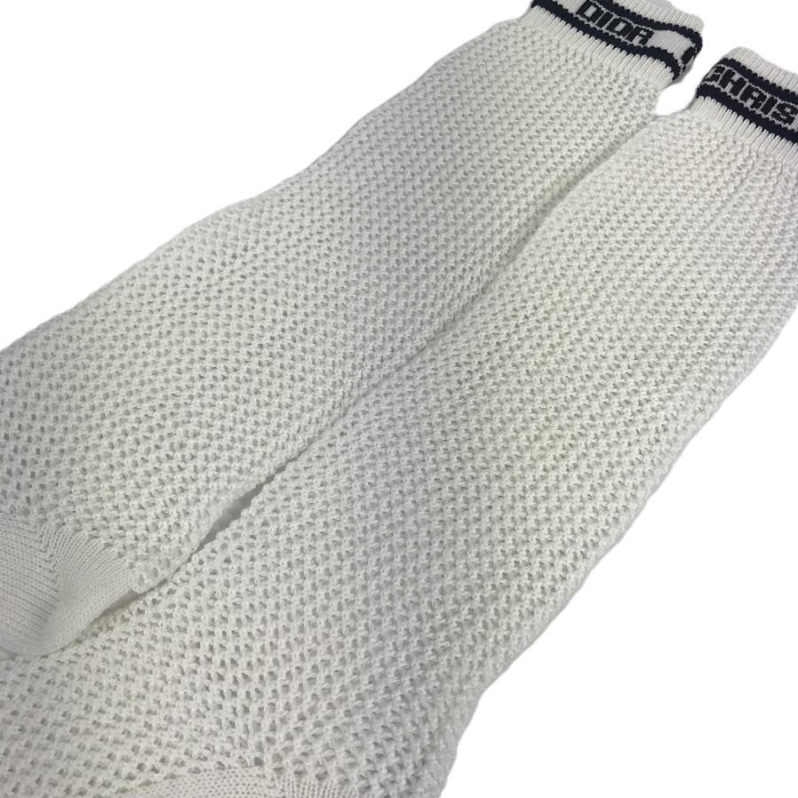 未使用 Dior ディオール ロゴ ニーハイソックス ハイソックス アクセサリー バイカラー 靴下 ホワイト レディース【中古】 |  | 08