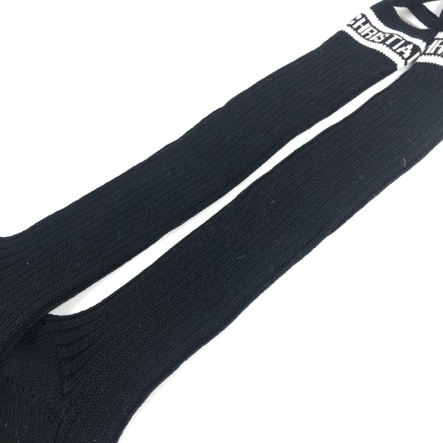 美品 LOUIS VUITTON ルイヴィトン ロゴ ニーハイソックス ハイソックス アクセサリー バイカラー リボン りぼん 靴下 ブラック【中古】 |  | 08