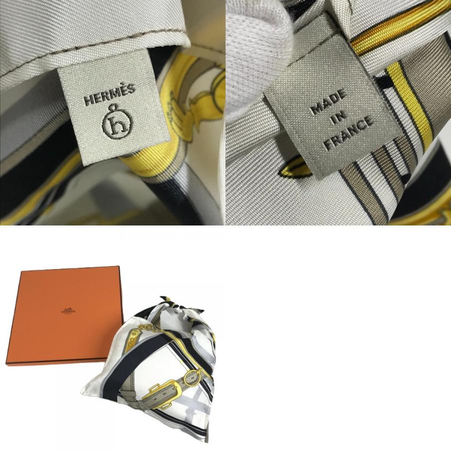 美品 HERMES エルメス ティアッシュ フロシキ PM ポーチ カバン フロシキ プティアッシュ  petit h ハンドバッグ ホワイト レディース【中古】 | HERMES | 09