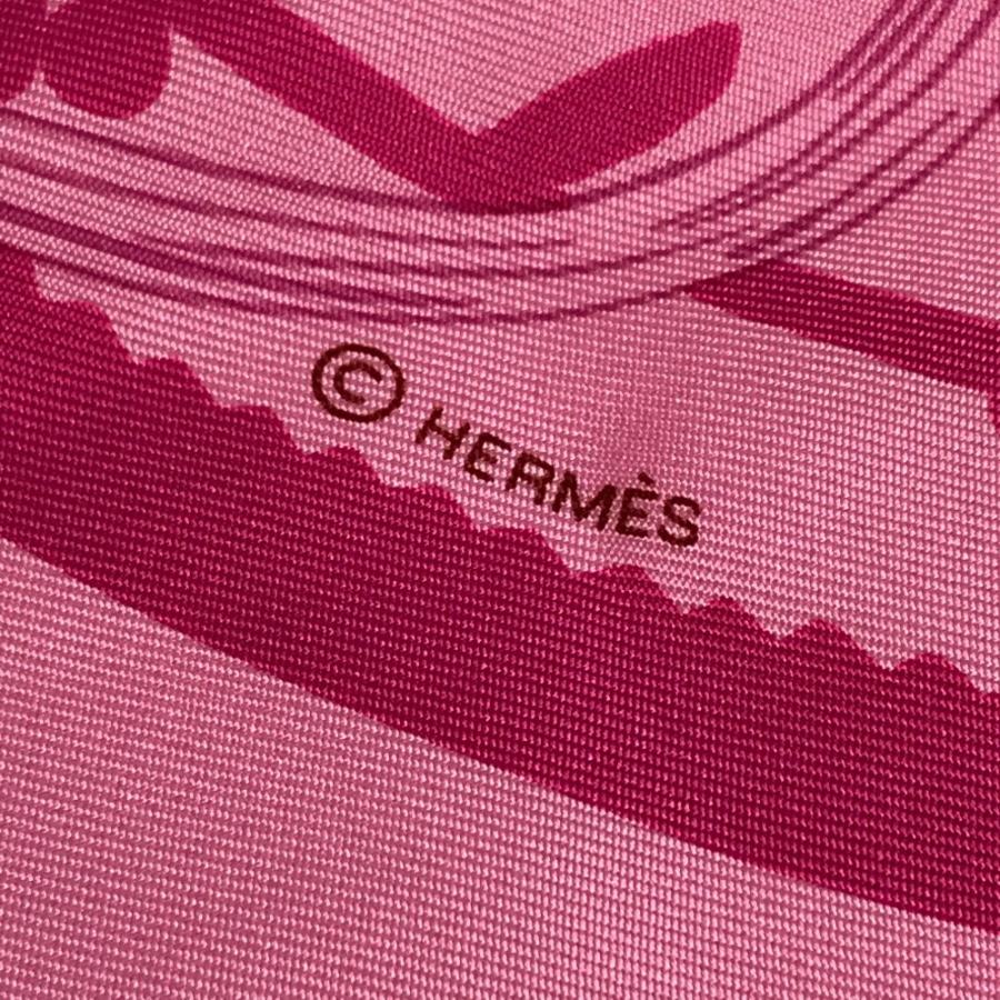 美品 HERMES エルメス ETRIERS 鐙  カレ90 カレ 90 スカーフ ピンク レディース【中古】 | HERMES | 08