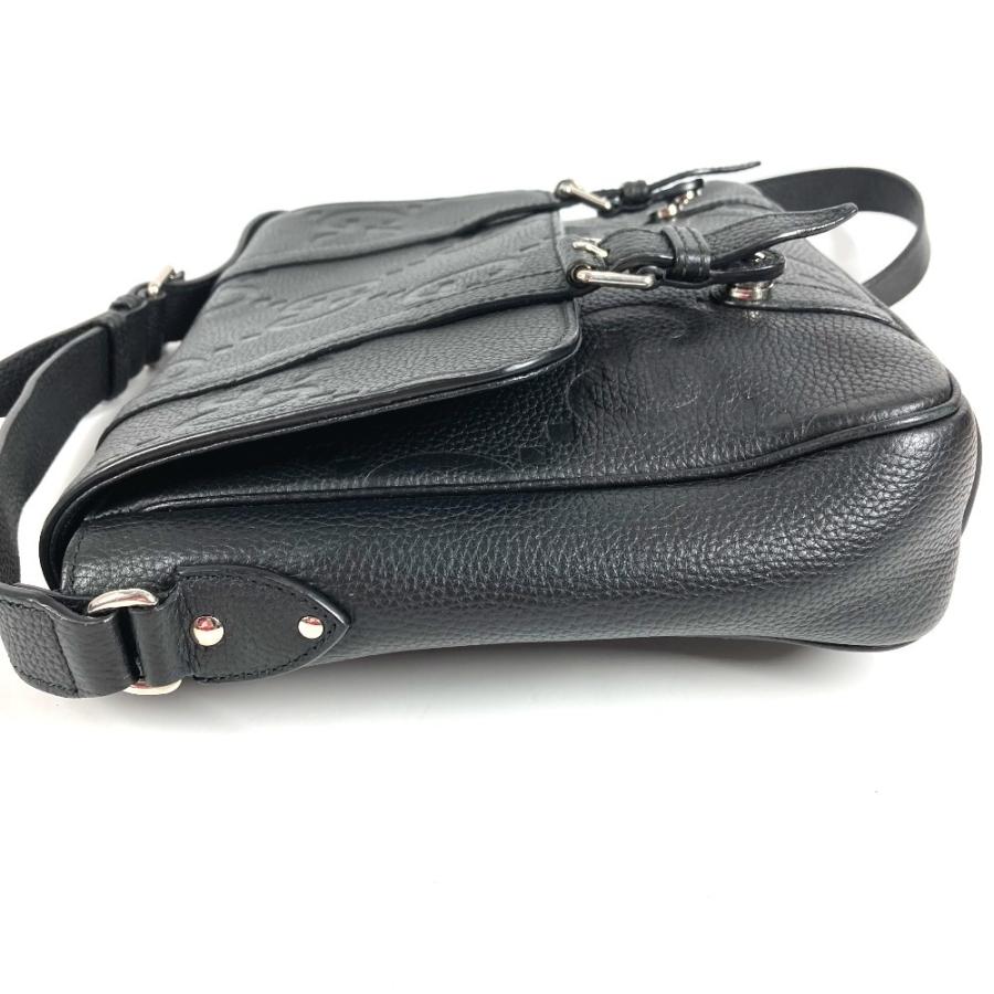 GUCCI グッチ  760234  ジャンボGG ミディアム メッセンジャーバッグ カバン 斜め掛け GG JUMBO MD ショルダーバッグ ブラック【中古】 | GUCCI | 06