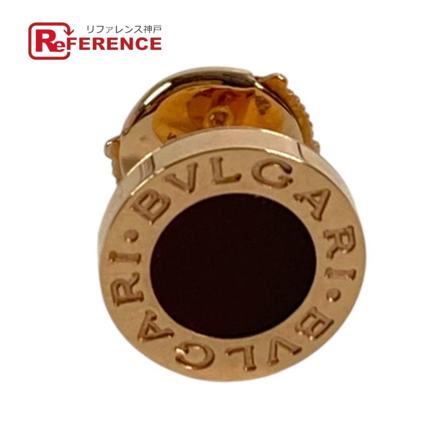 BVLGARI ブルガリ カーネリアン ブルガリブルガリ ロゴ シングルピアス  アクセサリー ジュエリー 金 K18 18K PG ピアス ピンク 【中古】 | BVLGARI