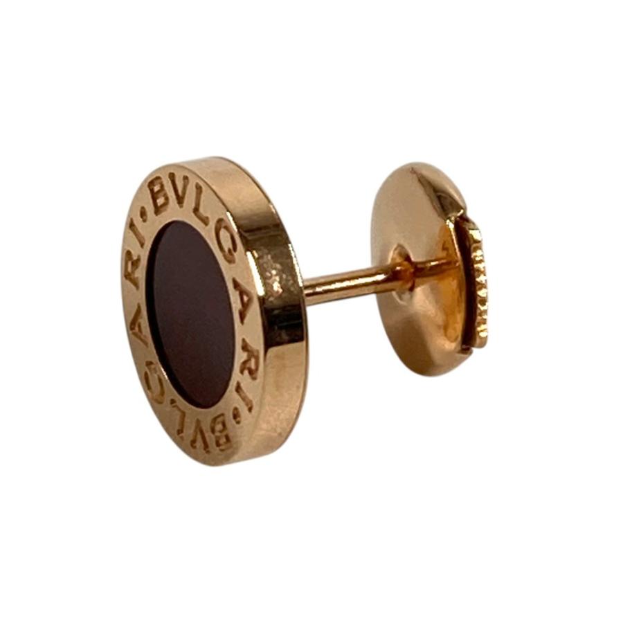 BVLGARI ブルガリ カーネリアン ブルガリブルガリ ロゴ シングルピアス  アクセサリー ジュエリー 金 K18 18K PG ピアス ピンク 【中古】 | BVLGARI | 04