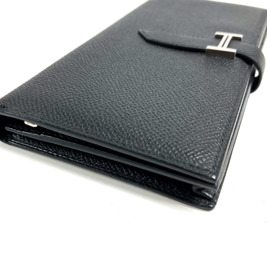 HERMES エルメス ベアンスフレ ベアン スフレ 2つ折り ロングウォレット Hロゴ 長財布 ブラック ユニセックス【中古】 | HERMES | 04
