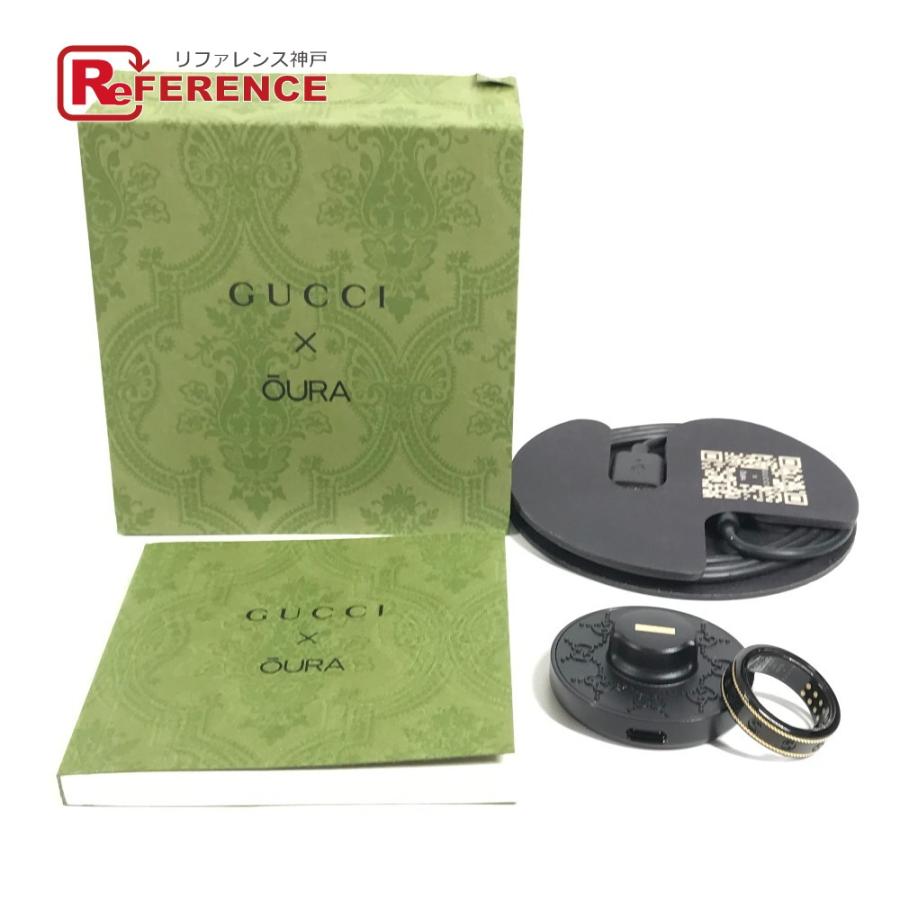 未使用 GUCCI グッチ 705220  スマートリング インターロッキングG アクセサリー 電子機器 オーラ OURA リング・指輪 ブラック【中古】 | GUCCI