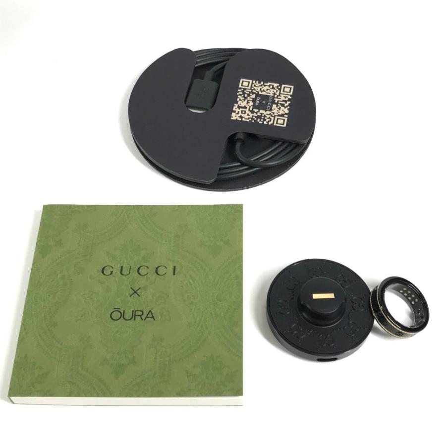 未使用 GUCCI グッチ 705220  スマートリング インターロッキングG アクセサリー 電子機器 オーラ OURA リング・指輪 ブラック【中古】 | GUCCI | 01