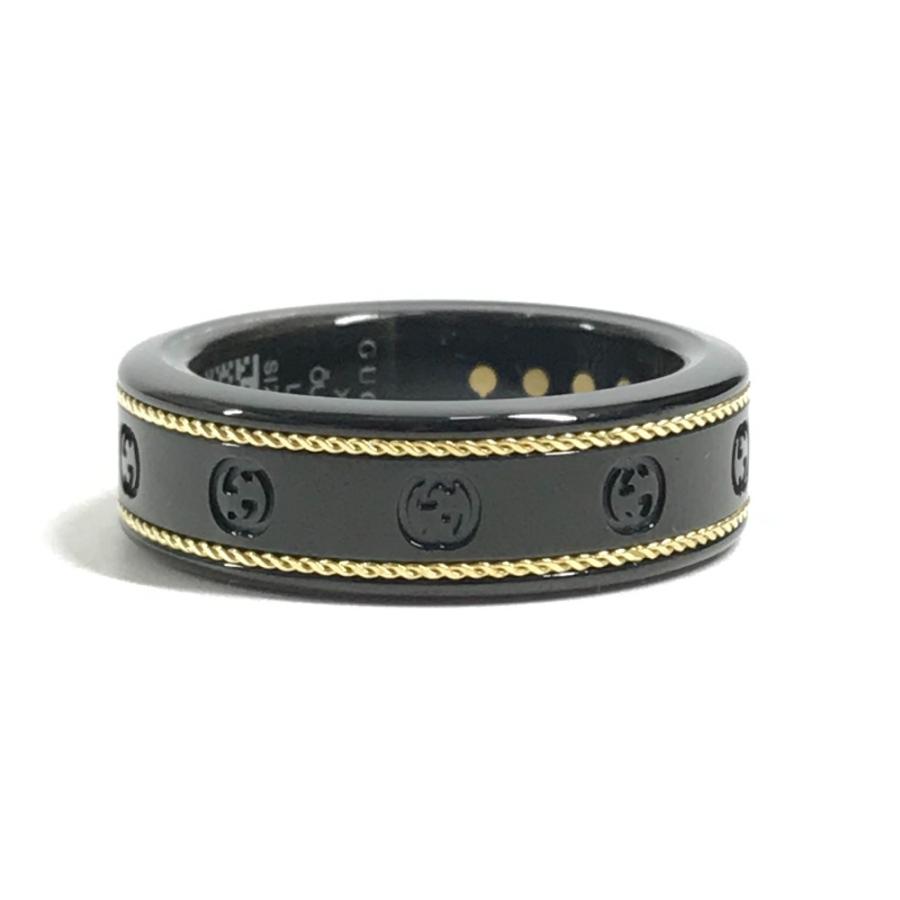 未使用 GUCCI グッチ 705220  スマートリング インターロッキングG アクセサリー 電子機器 オーラ OURA リング・指輪 ブラック【中古】 | GUCCI | 03