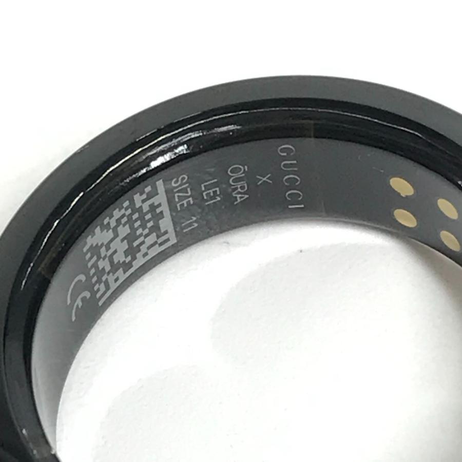 未使用 GUCCI グッチ 705220  スマートリング インターロッキングG アクセサリー 電子機器 オーラ OURA リング・指輪 ブラック【中古】 | GUCCI | 04