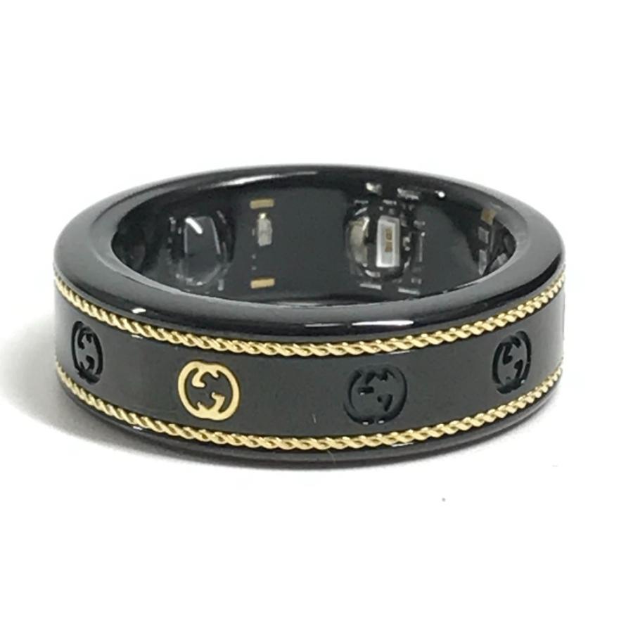 未使用 GUCCI グッチ 705220  スマートリング インターロッキングG アクセサリー 電子機器 オーラ OURA リング・指輪 ブラック【中古】 | GUCCI | 07
