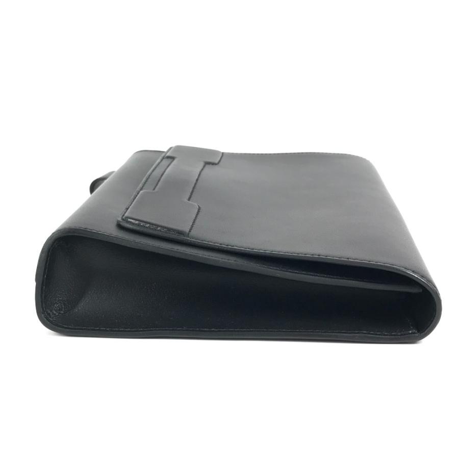 HERMES エルメス ノヴァポリス ポーチ カバン Hロゴ フラップ セカンドバッグ ストラップ付き クラッチバッグ ブラック 【中古】 | HERMES | 03